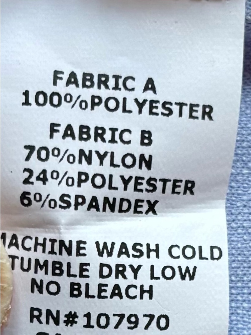 Kerrits Light Blue Sleeveless Polo with Printed Collar - Picture 6 of 6